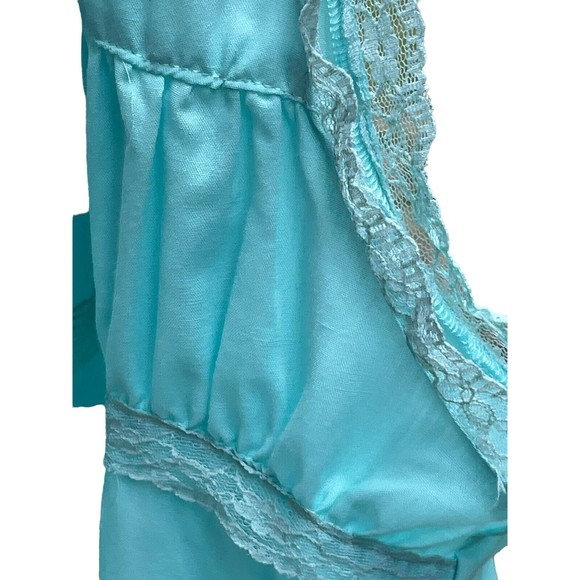 Nucci Intimates Woman’s Vintage Nightgown House Dress 3X Light Blue Button Front - Picture 14 of 16